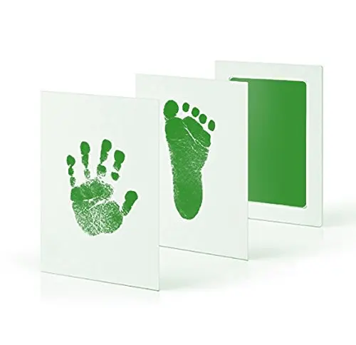 Upgraded version Экологически чистый уход за ребенком нетоксичный ребенок Handprint Набор для отпечатка ступней Детские сувениры отливка новорожденный отпечаток ноги inkpad - Цвет: Upgraded version