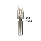 Набор лезвий для ключей Lishi HU58 #18, набор из 5 резцов с гравировкой, 2 в 1, для старых BMW