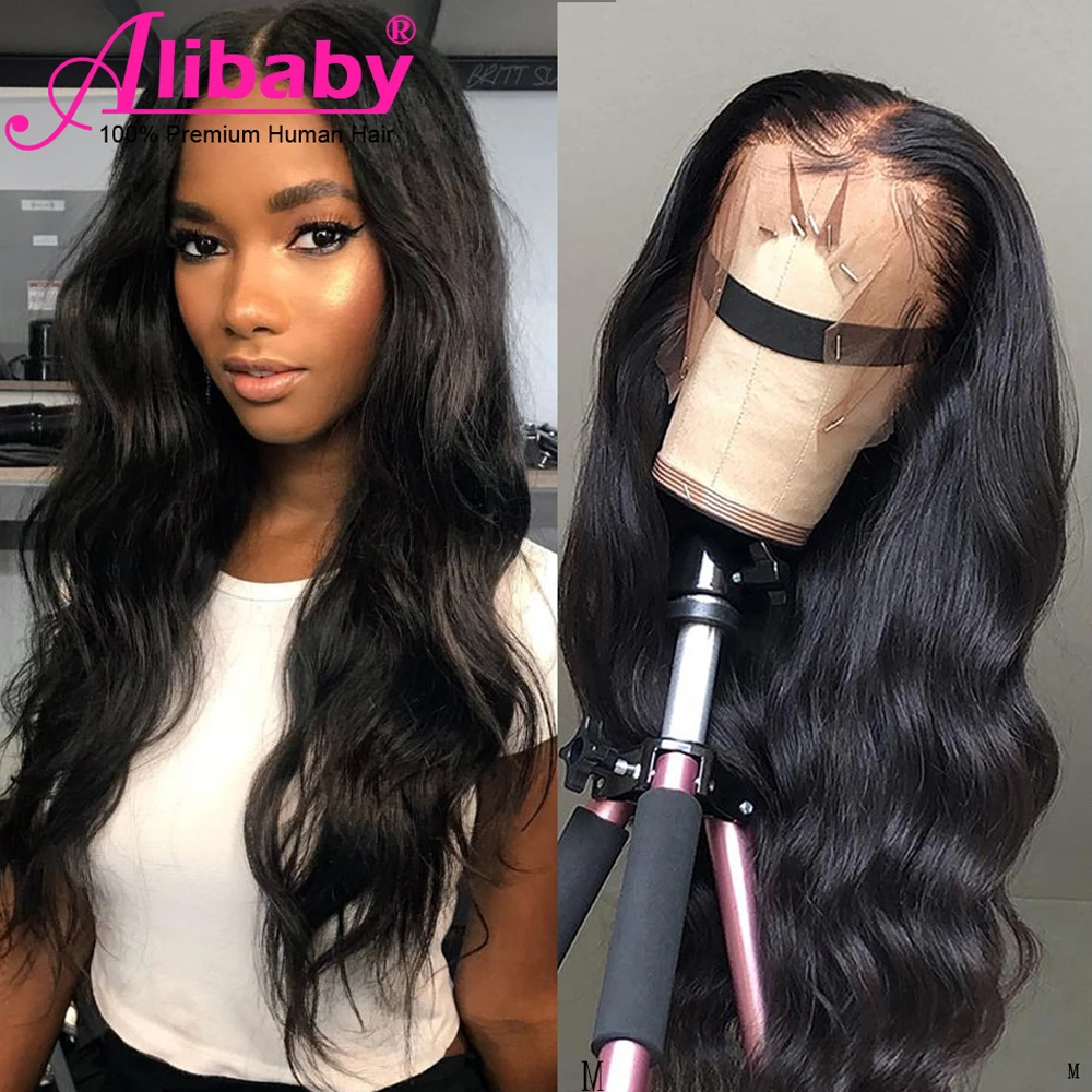 

Парик с волнистыми кружевами спереди, предварительно выщипанные бразильские парики из человеческих волос на сетке спереди, 13x4, парик на сет...