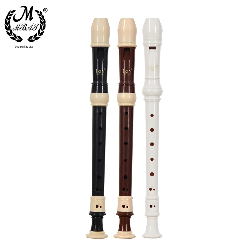 

M MBAT ABS Flute Clarinet Recorder Soprano Long Flutes Baroque Recorder Fingering Musical Instrument Accessories Beginner Flute