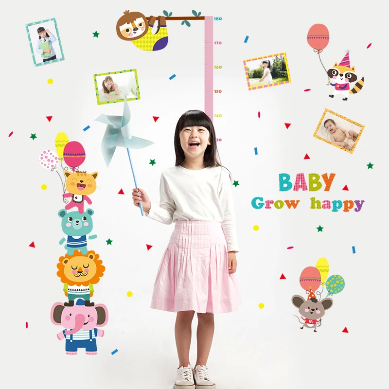 Чистые наклейки на стену в виде слона для детской комнаты с мультяшным Животные