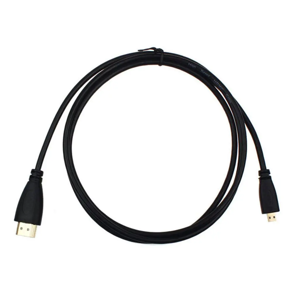 Изысканный дизайн прочный 0 5 м Микро Тип Hdmi к Мужской адаптер конвертер кабель