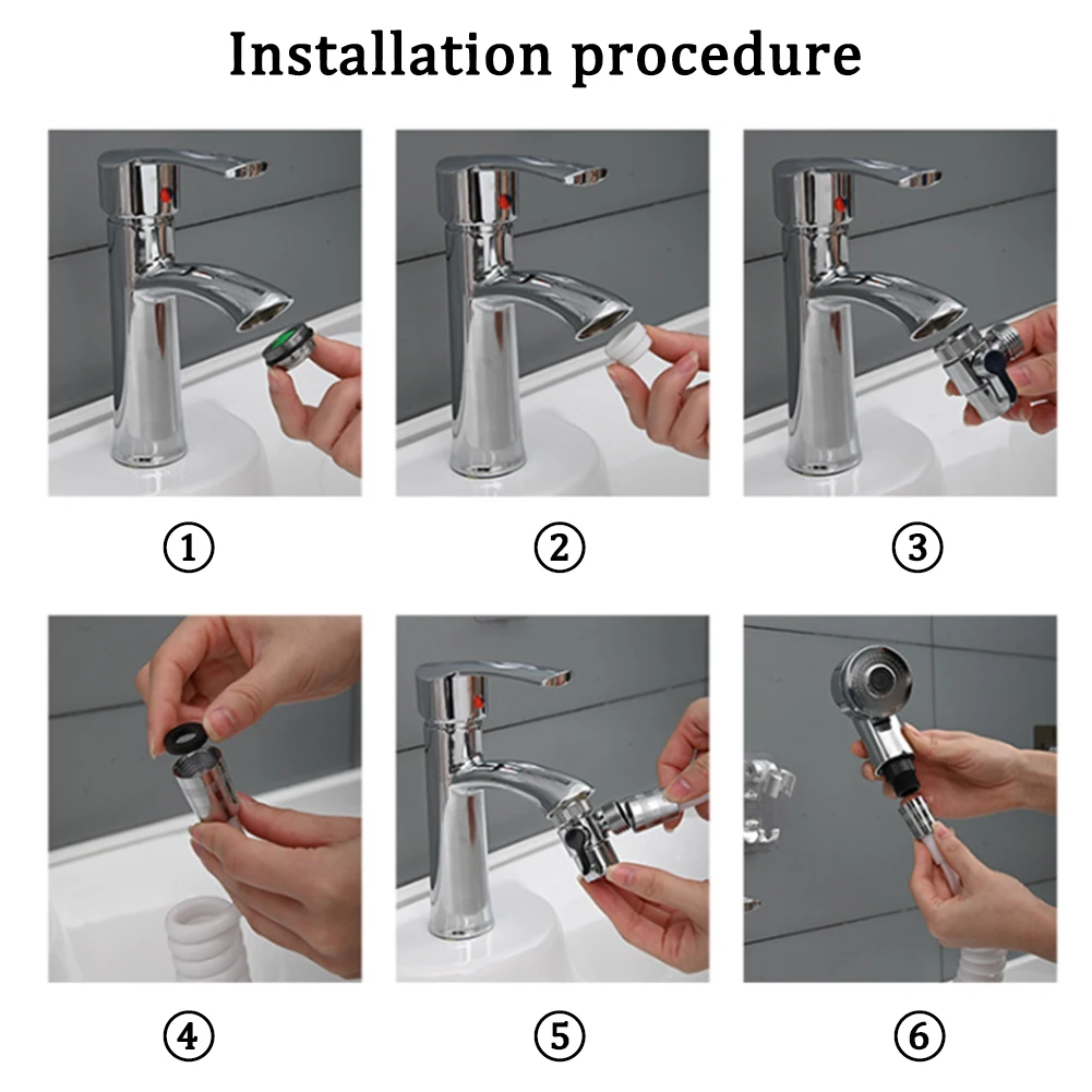

Faucet Shower Retractable Handheld Functional Rinse Sink Faucet Rinser With Universal Steering Head Faucet With External robust