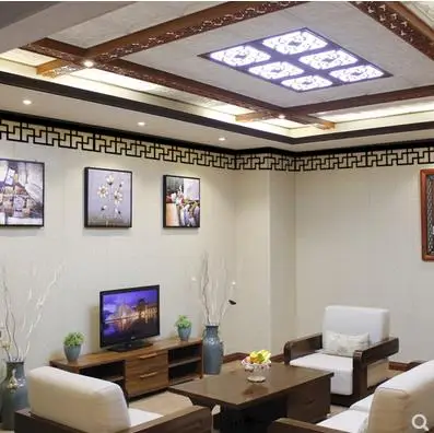 Потолочные Угловые линии талии акриловые зеркальные настенные наклейки