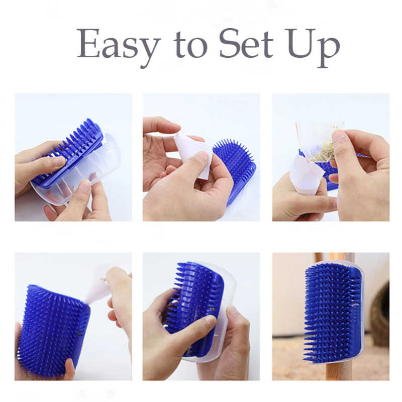 Угловая расческа для кошек массажная Самостоятельная Расческа груминга игрушка