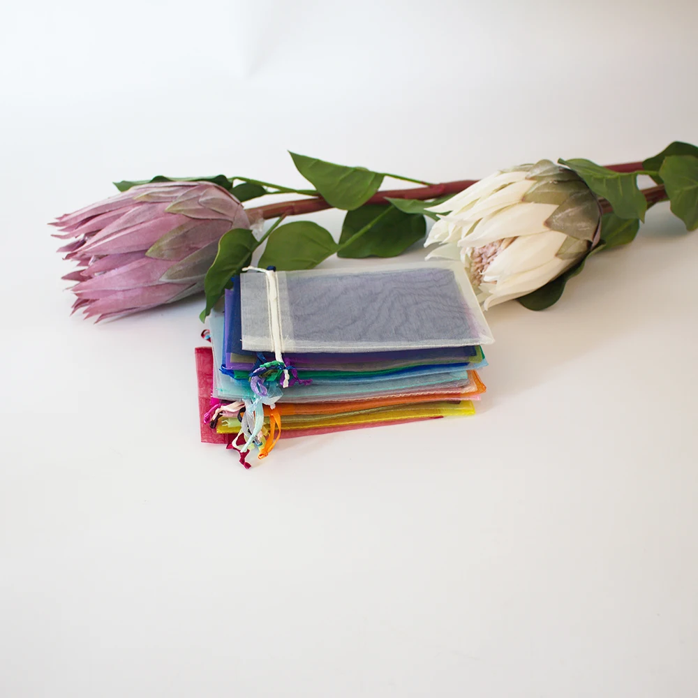 Органза для упаковки ювелирных изделий многоразмерный мешочек 5 × 7 9 12 10 15 сумочка