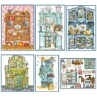 Набор для вышивки крестиком Серии шкафа, Набор для вышивки крестиком из холста без принта 11 14 карат, наборы для рукоделия сделай сам, картина для вышивки, украшение для дома