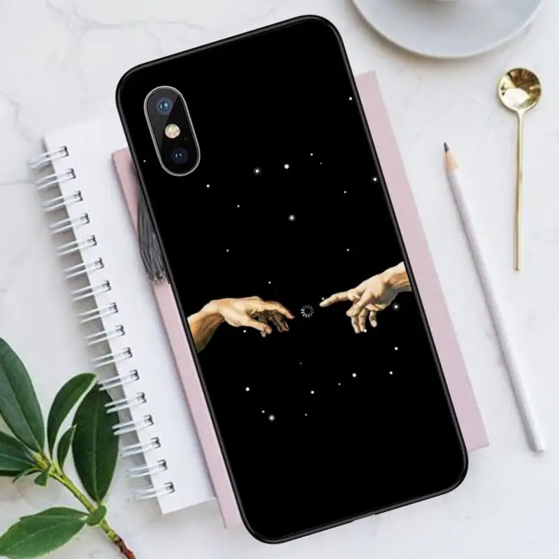 

Hand The Creation of Adam Phone Case for iPhone 11 12 mini pro XS MAX 8 7 6 6S Plus X 5S SE 2020 XR