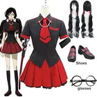 Аниме кровь-C Кисараги Сая для девочек тканевая форма косплей костюм косплей парик обувь очки для женщин девочек Хэллоуин