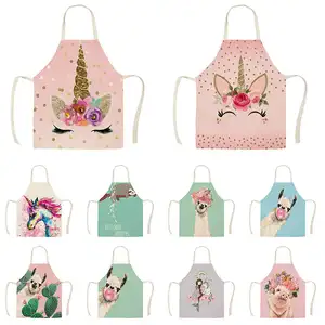 1 шт., Кухонный Фартук с принтом Альпака, 55 х68 см