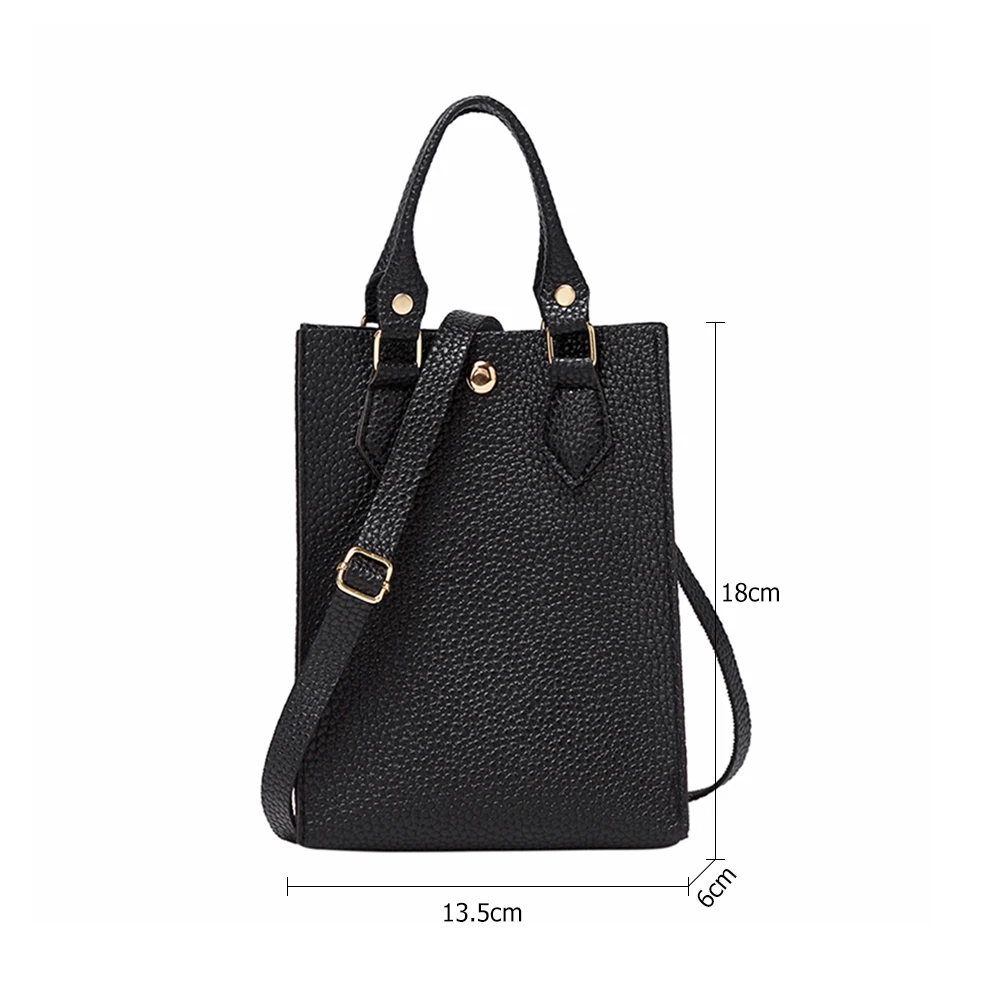 

Fashion PU Leather Women Shoulder Bag Female Litchi Pattern Crossbody Purse Handbags Casual Shopping Street Clutches Phone Pouch
