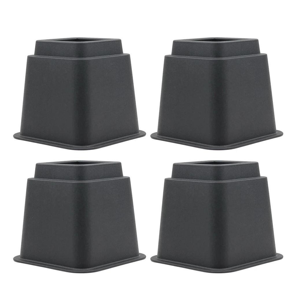 

4PCS Strong Bed Risers Frame Furniture Sofa Lifter Leg, Bed Under Storage