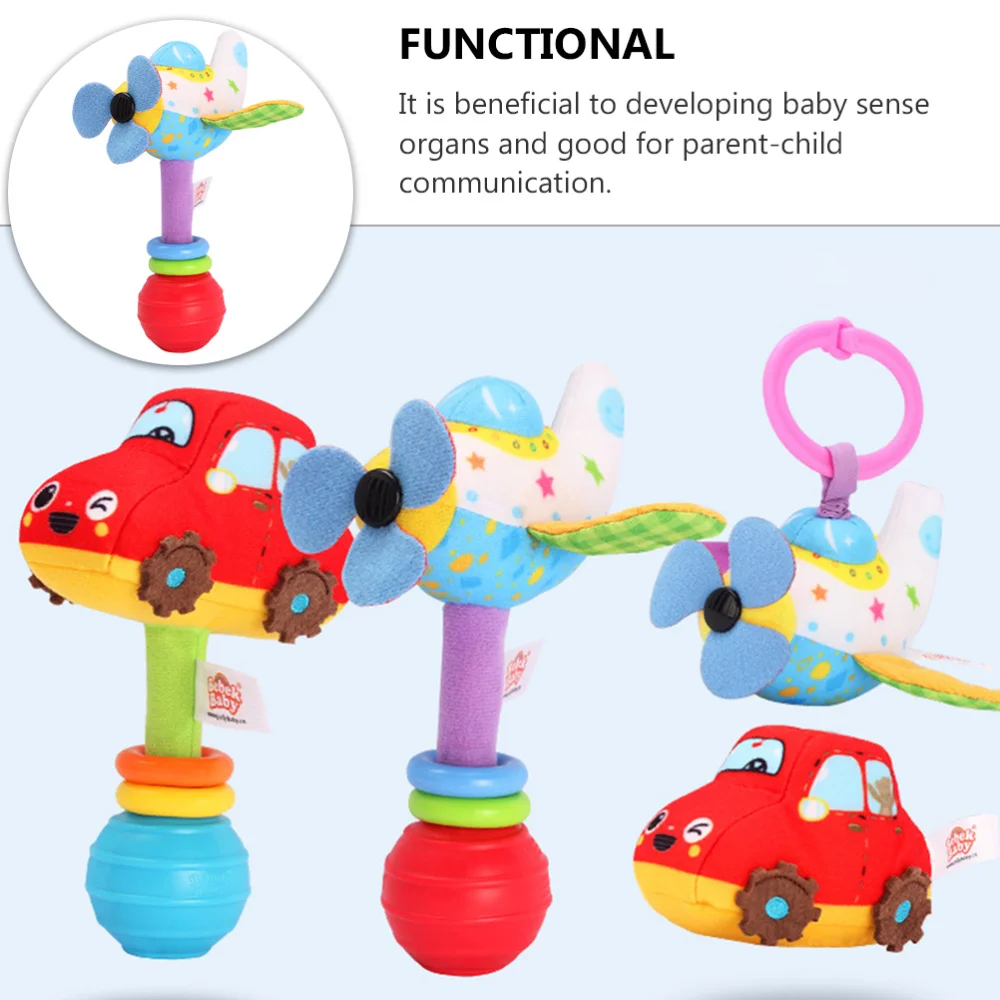 

1Pc Creative Baby Rattle Safe Infant Sounding Funny Hand Bell Plaything