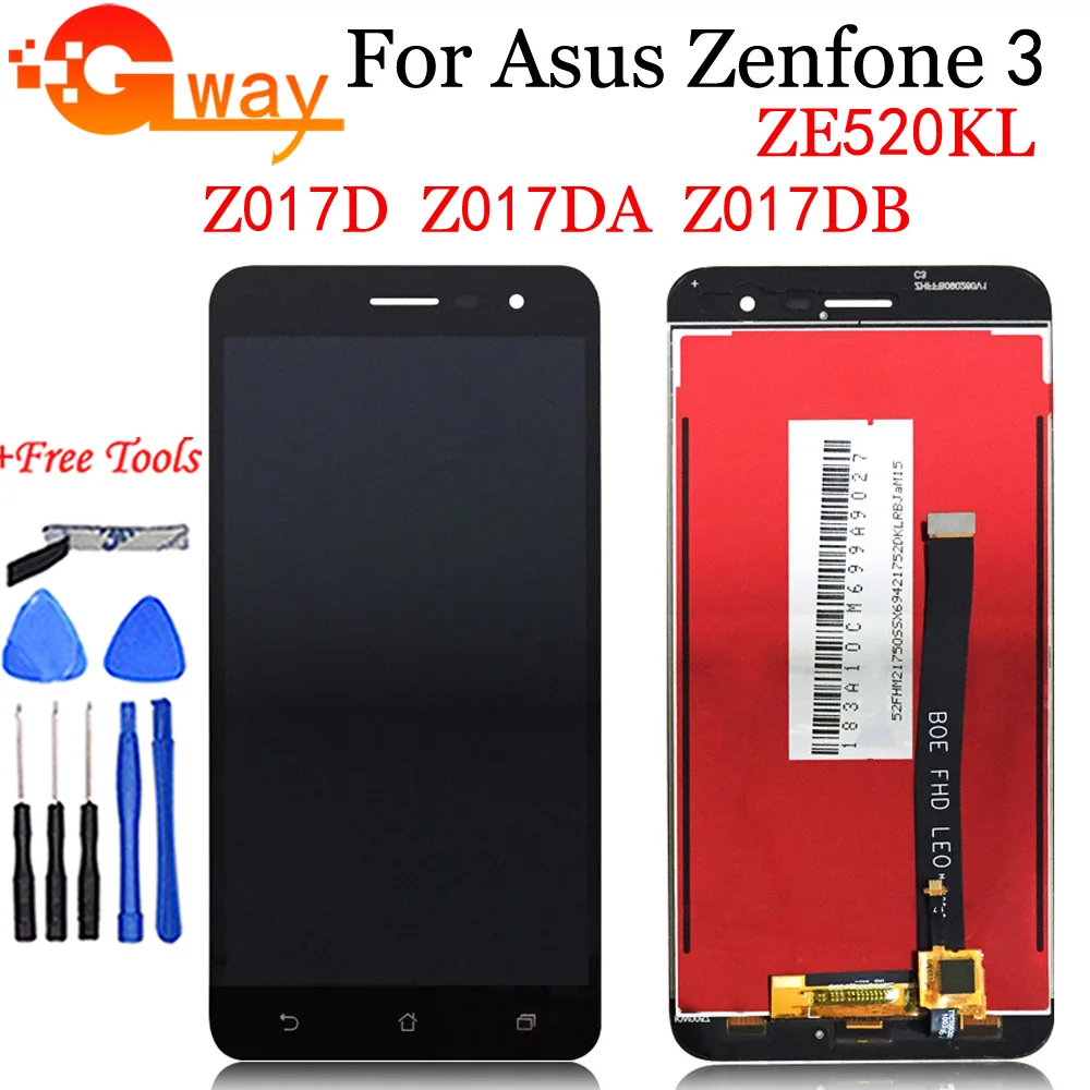 ЖК дисплей и сенсорный экран для Asus Zenfone 3 ZE520KL Z017D Z017DA Z017DB|Экраны мобильных