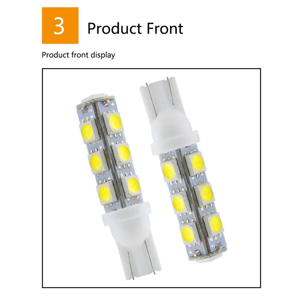 

Light 13SMD RV 5050 Super White 20X 912 Accessories Backup Bright Bulbs
