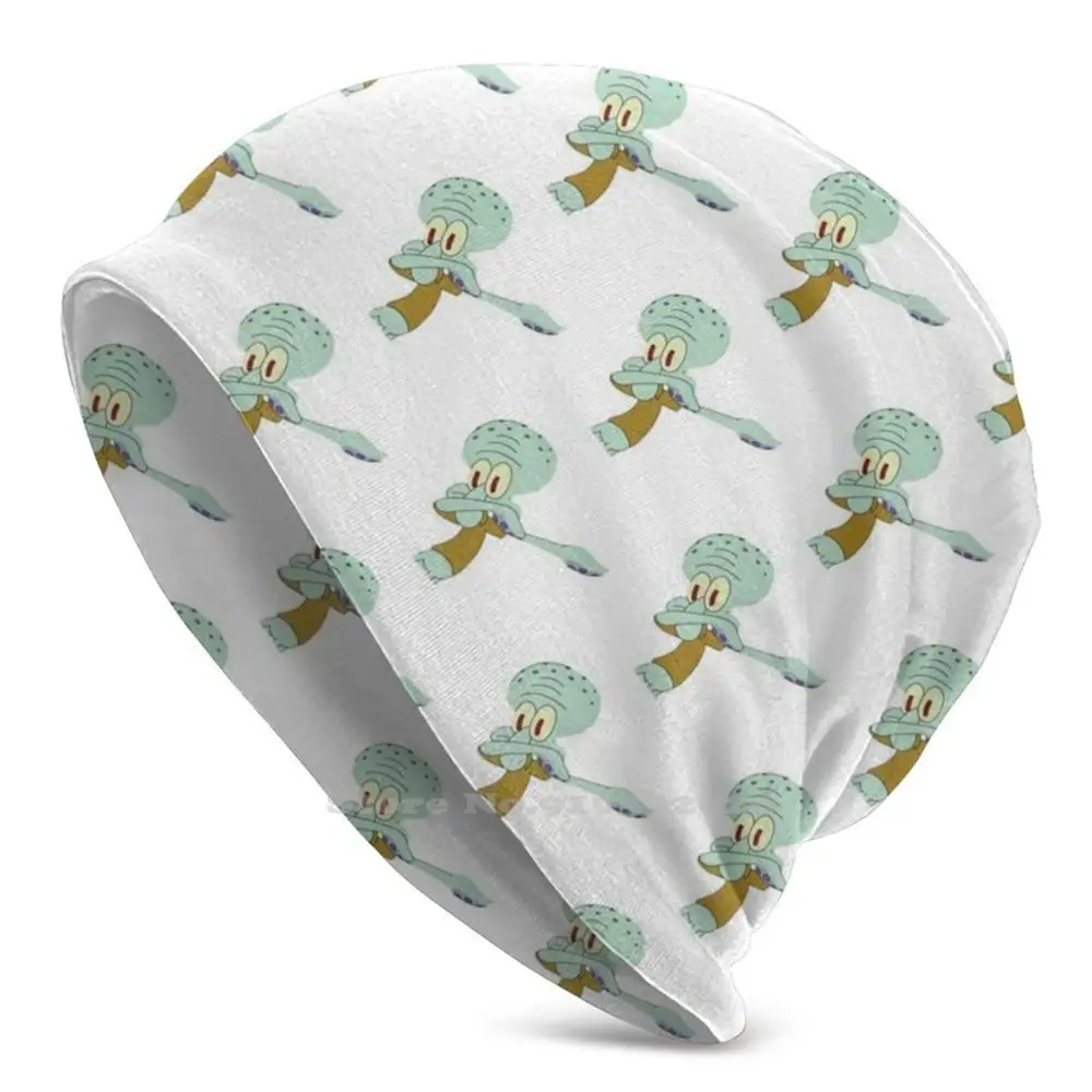 

Squidward Dab Stickers Stretch Beanie 3d DIY Print Cap Sponge Meme Fun Patric Meme Sassy Dab Squid Ward Meme Dab Squidward Dab
