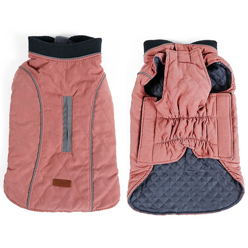 Pink Hoopet Одежда для собак зимнее пальто теплая одежда для домашних животных куртка для собак Жилет для щенков куртка для маленьких средних и больших собак - Цвет: Pink