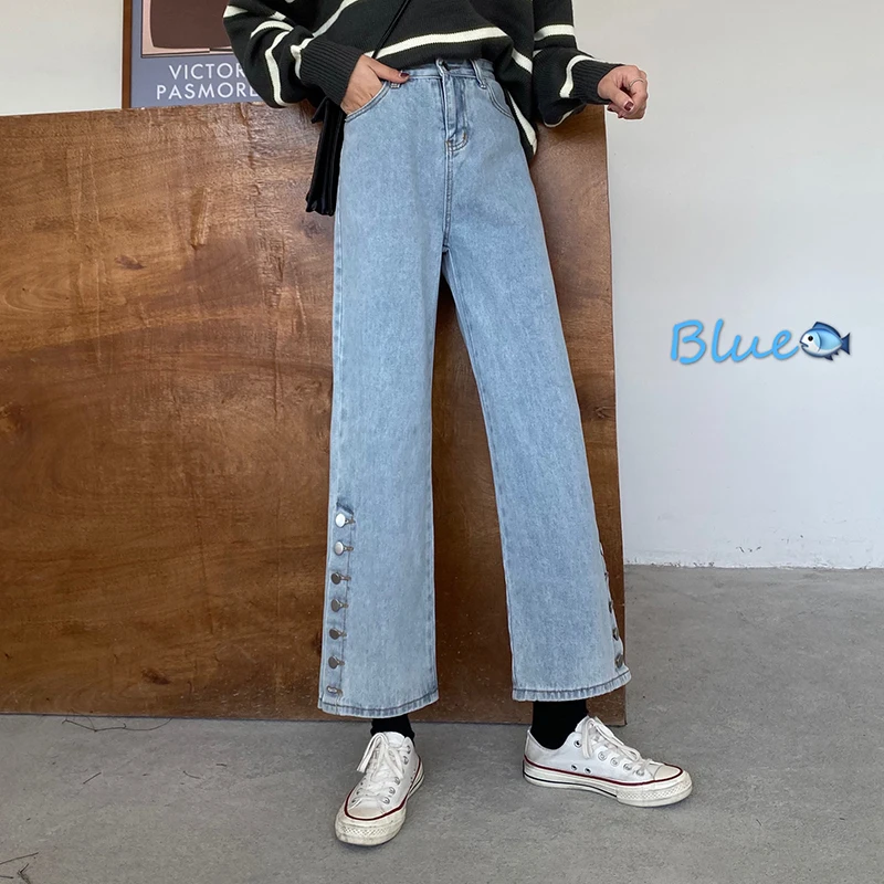 

Plus Size Wide Leg Straight Jeans for Women M L XL 2XL 3XL 4XL