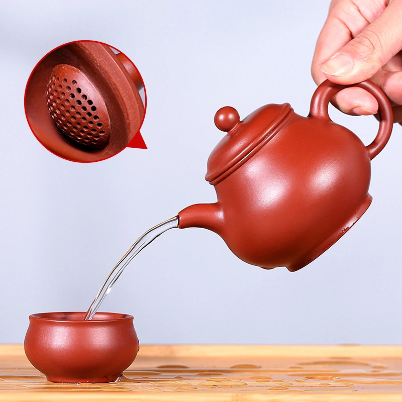 

Yixing GuYue hall by pure manual recommended sketch authentic kung fu tea set the teapot dahongpao pan pot