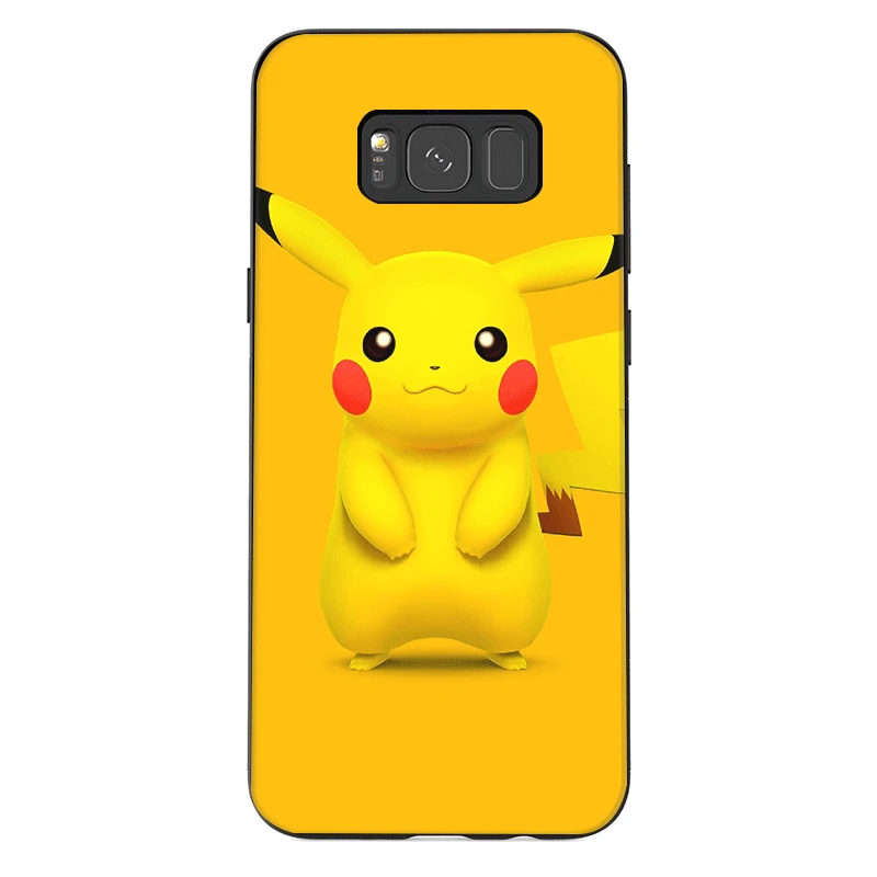 B4 Мобильный чехол для телефона из ТПУ для Samsung Galaxy S6 S7 край S8 S9 S10 S10E Plus Note 8 9 M10 M20 M30 M40 чехол с изображением покемона Пикачу, детская - Цвет: B4