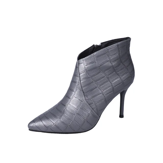 

Fashion women's shoes new arrival pointed toe mature footwear woman thin heels zipper pumps female shoe non-slip C327