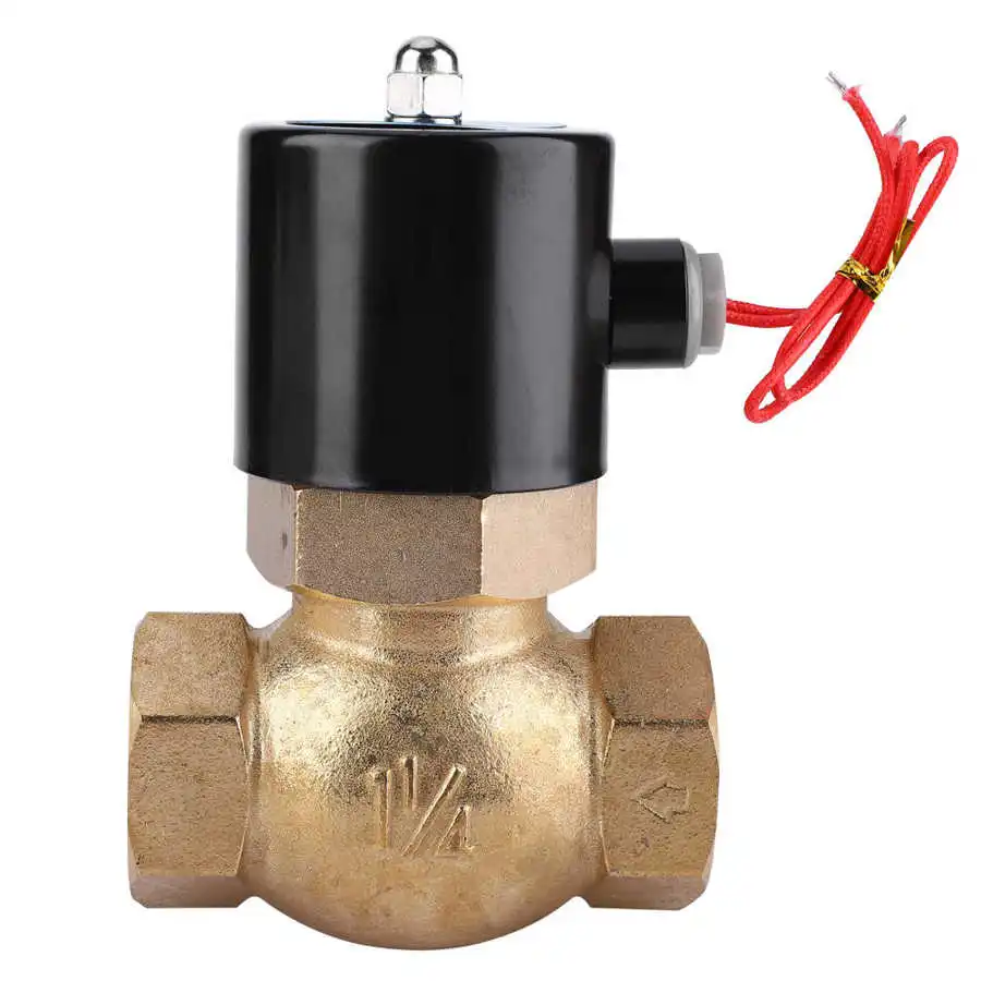 Электромагнитный клапан для воды воздуха газа топлива латунь 110 В переменного