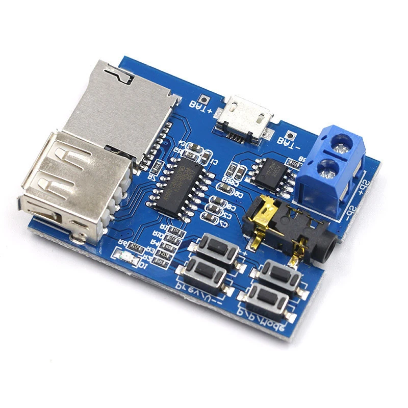 TF-карта U-Disk MP3 Плата декодера с форматом Module Расшифровка усилителей Audio Player |