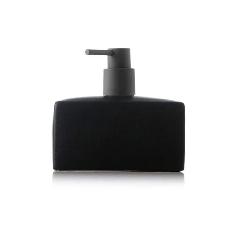 Простая прямоугольная керамическая бутылка для шампуня дезинфицирующее