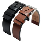 Военный ремешок из нубука для часов Hamilton Breitling Samsung, ремешок для часов 202224 мм, черный, коричневый
