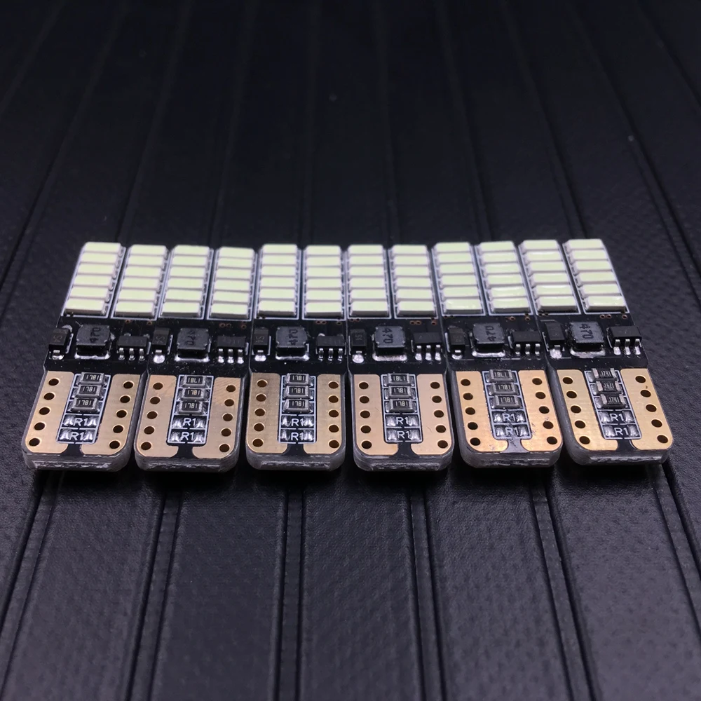 Купольные лампы с клиновидным цоколем Canbus T10 6 шт. без полярности 4014 SMD 24