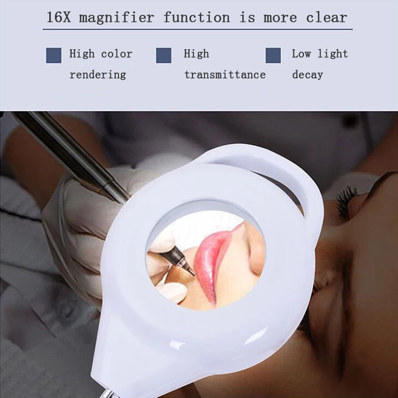 Светодиодная Лупа Напольная Лампа Pro 16X Диоптрийная стеклянная крутая яркая