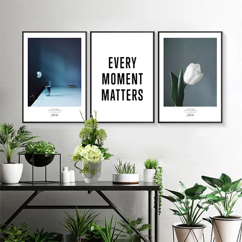 

Forest Flower Scenery Canvas Painting Wall Art Nordic Posters and Prints Wall Pictures for Living Room Decoration Frameless