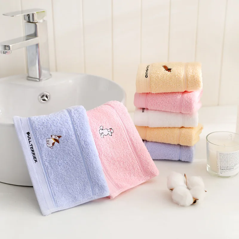 Горячая Распродажа детское полотенце из чистого хлопка с вышивкой мягкое водное