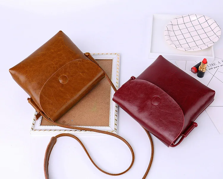 

100% Genuine Leather Women Shoulder Bag Casual Retro Ladies Purse Casual Shoulder Crossbody Bag Vintage Bags Woman