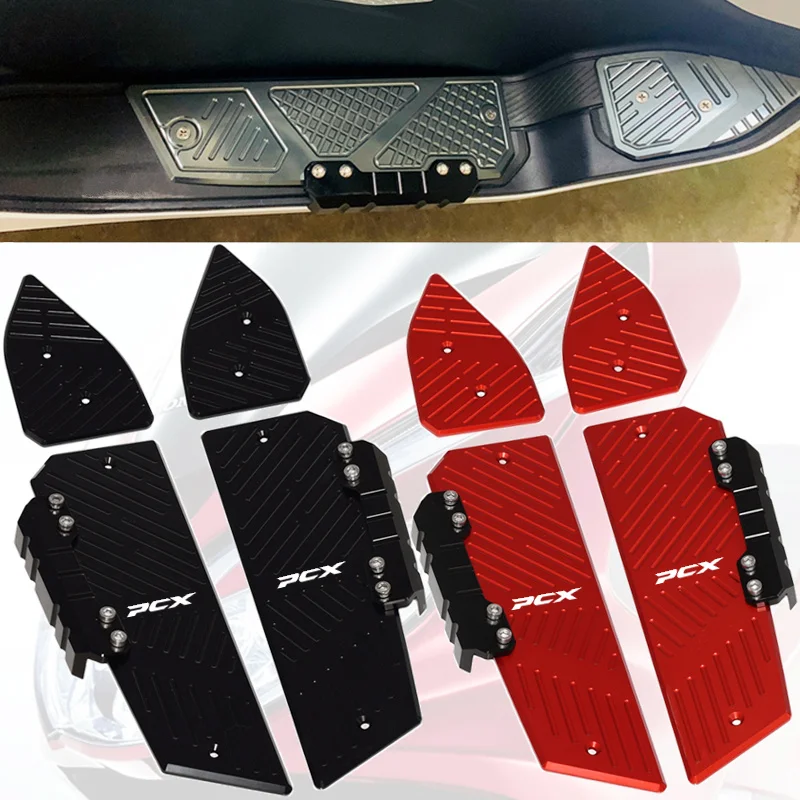 

Motorcycle Modified Anti-skid Foot Pad Aluminum Alloy Pedal Accessories for Honda Pcx150 Pcx125