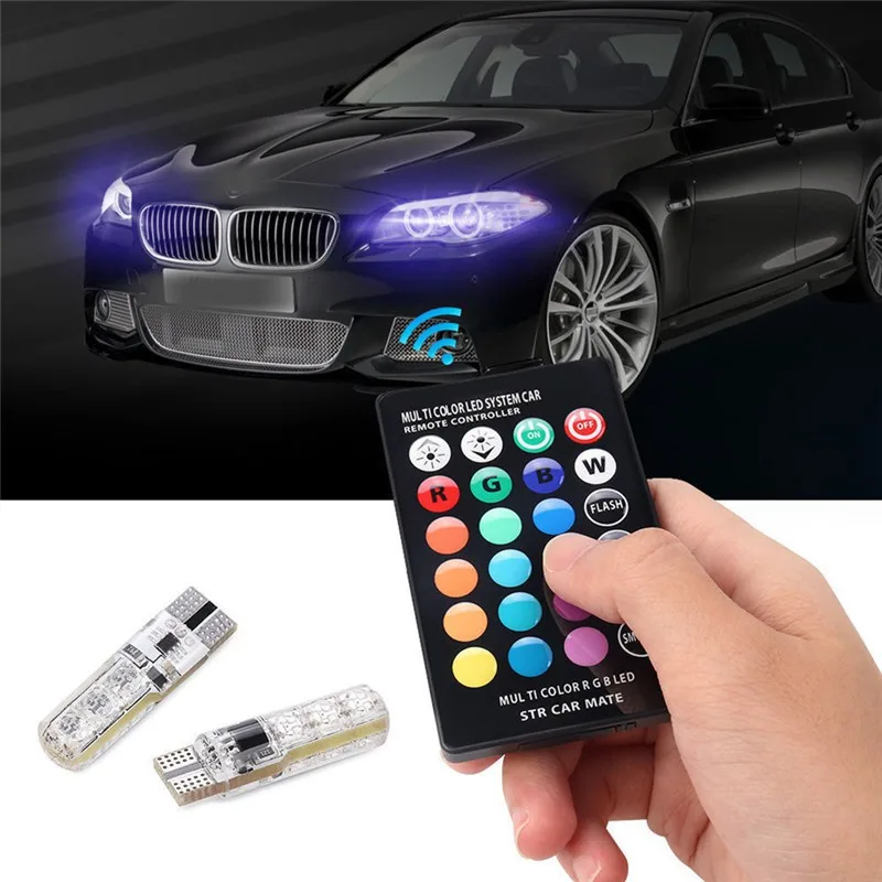 Автомобильный RGB светодиодный 12 В T10 5050 SMD сигнальный светильник для чтения