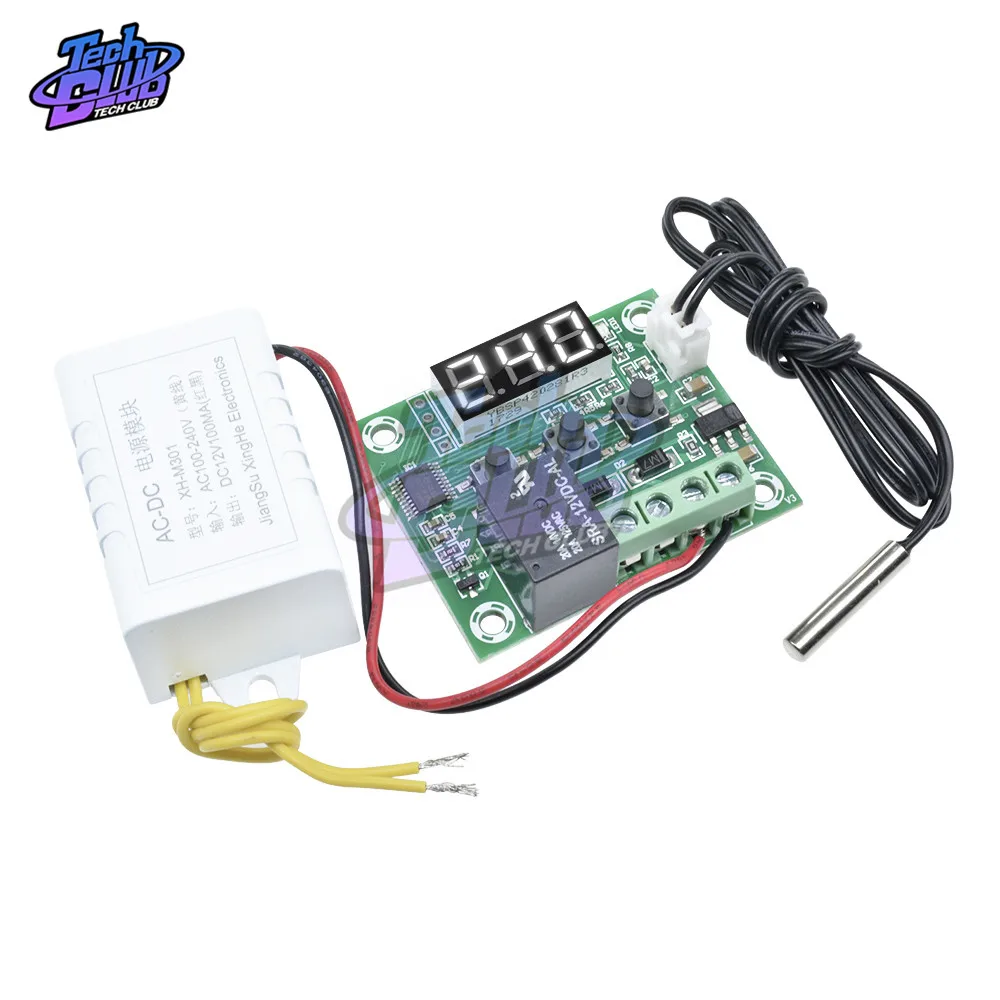 Цифровой регулятор температуры переменного тока 110 В 220 W1209 термостата термометр