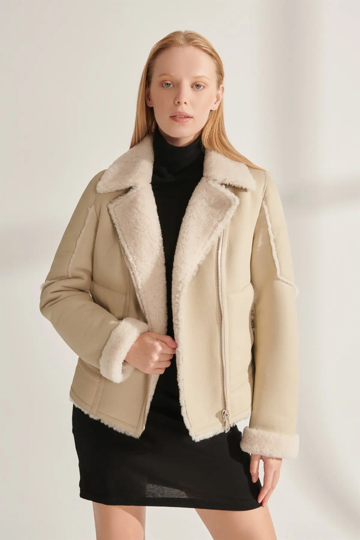 Genuine Fur Coats Women Brown Leather Jackets Sheepskin Handmade Turkey Winter Warm Natural Wool Parkas New Year Fashion