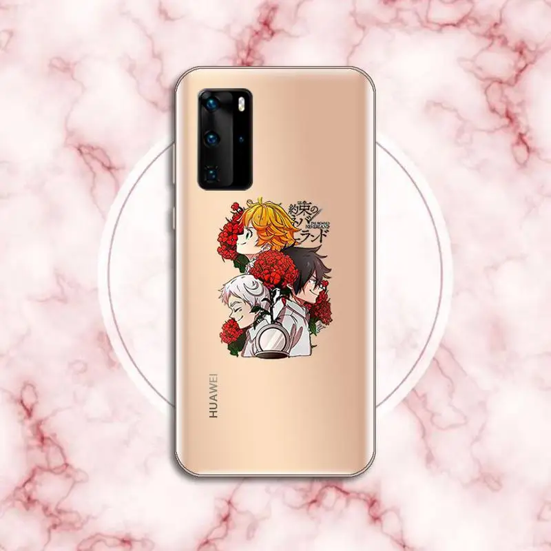 

Cartone animato The Promised NeverLand Phone Case Transparent for Huawei P honor 8 10i 20 30 40 smart 2019