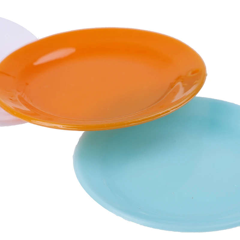 3 шт. 1:12 кукольный домик миниатюрная круглая посуда тарелка кукольная кухонные