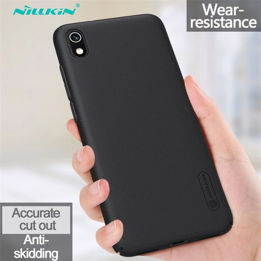 Black For Xiaomi Redmi 8 7 Case Redmi 8A 7A Cover Nillkin Super Frosted Shield Hard PC Back Cover Protector Case for Xiaomi Redmi Y3 - Цвет: Black