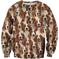 pwomen sweatshirt you will have a bunch of welsh springer pets 3d print unisex springautumn fashion dogs long sleeve round neck