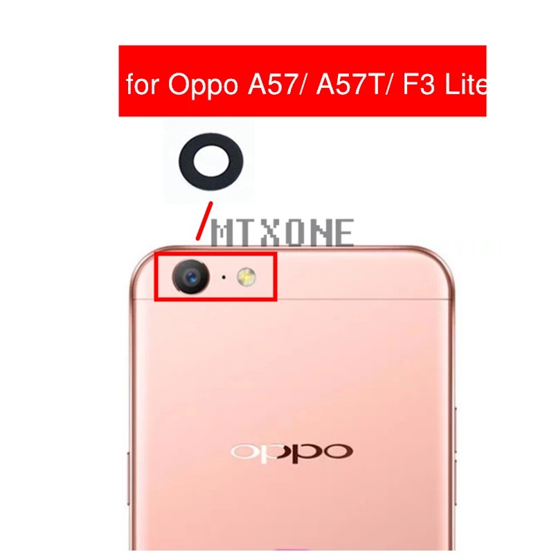 Стеклянный объектив для задней камеры oppo A57/ A57T/ F3 Lite 2 шт.|Шлейфы мобильных
