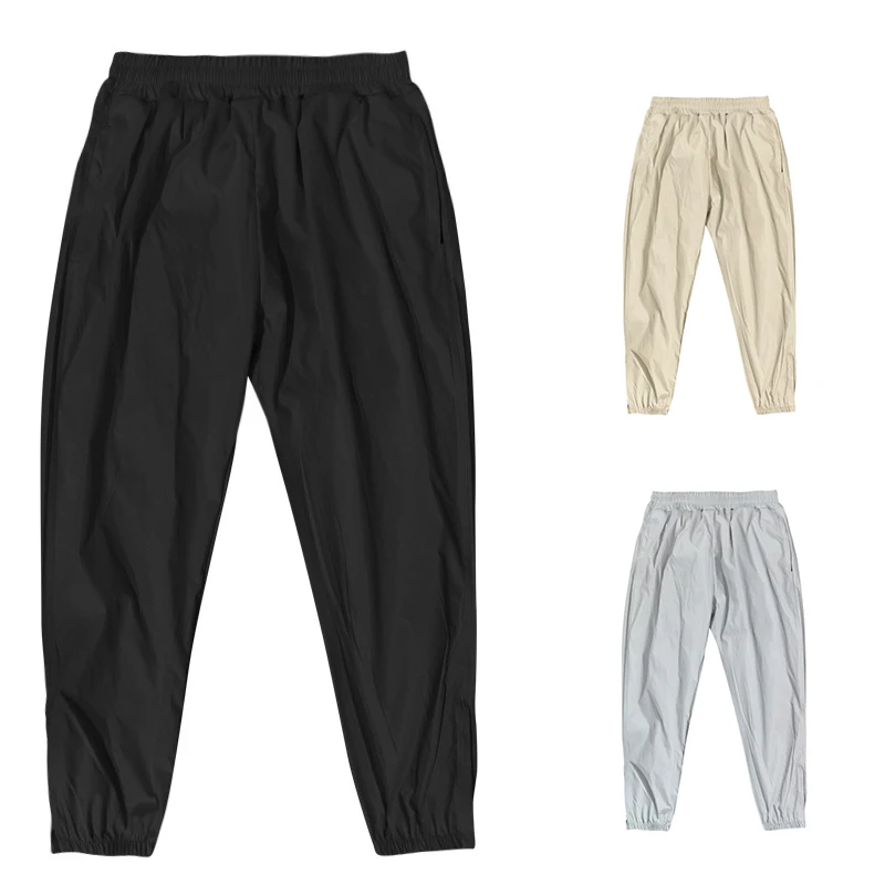 

New Men's Wide Leg Pants Elasticity ​Casual Trousers Men Solid Color Breathable Sweatpants Fashion Soft Comfortable Trousers