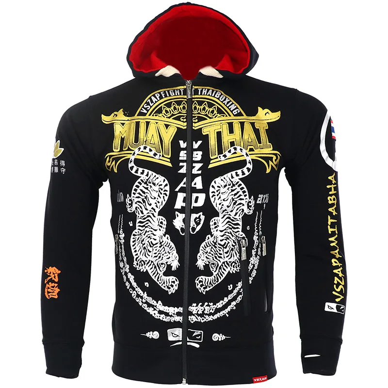 VSZAP MMA рок толстовки осенняя куртка с длинным рукавом толстовка капюшоном