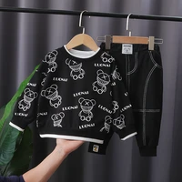 new baby girls boys clothing spring children clothes full printe suit cotton kids t shirt long pants 2pcssets infant tracksuits