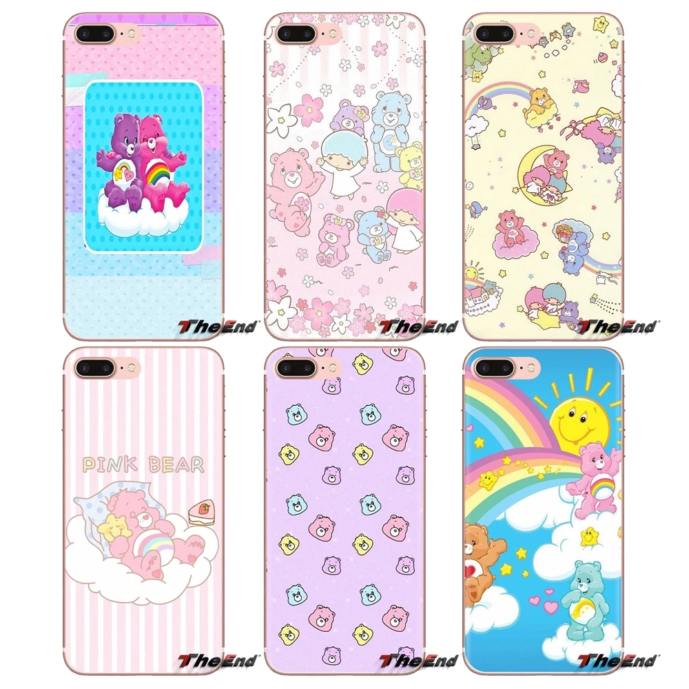 Прозрачный мягкий чехол Чехлы cute Care Bears для huawei Коврики Honor 4C 5C 5X6X7 7A 7C 8 9 10 8C 8X20 Lite