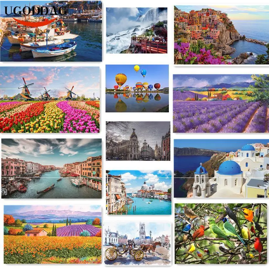 

New 500 Pieces Puzzle Highly Difficult Educational Toys DIY Oil Painting Landscape Animal Children Toy Puzzles Toys For Children