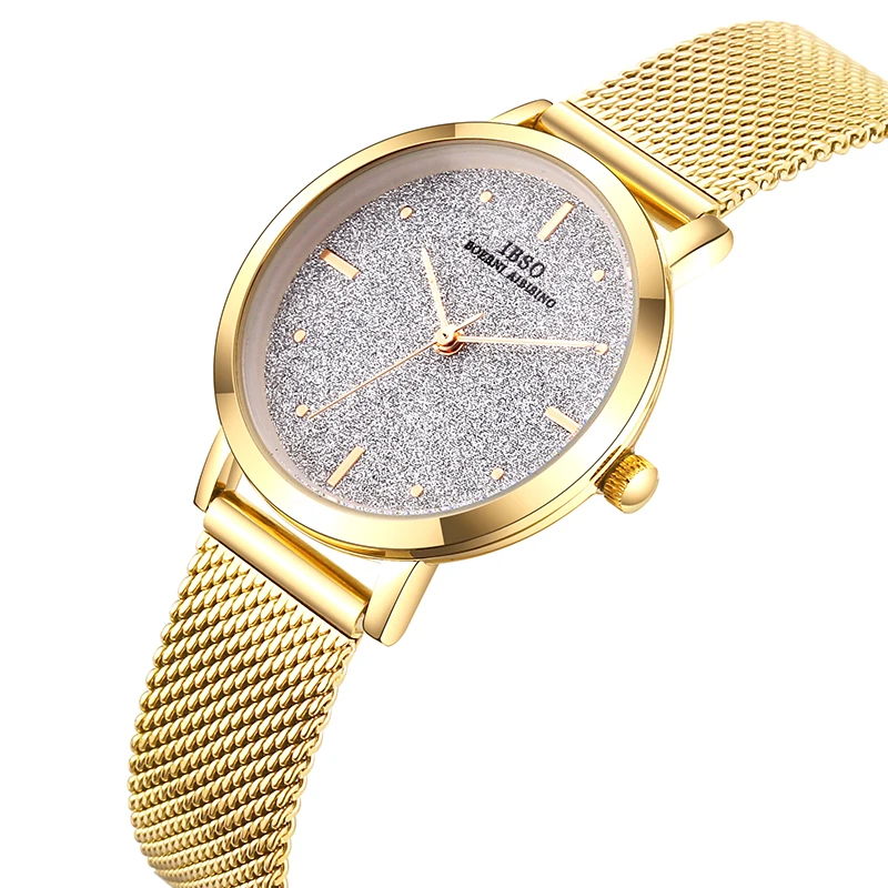 

Women’s Watch Starry sky Quartz Watches Luxury Mesh Strap Wrist Watches Fashion Women Watch 2021 Women Gold Watch For Ladies