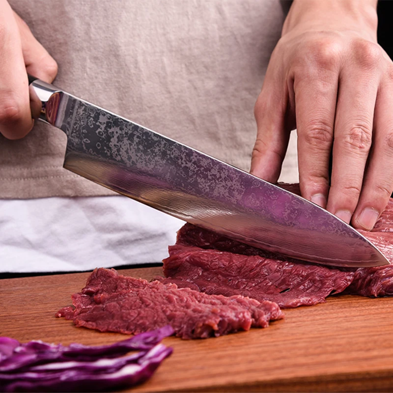 Нож шеф-повара из дамасской стали VG10 японские кухонные инструменты для нарезка
